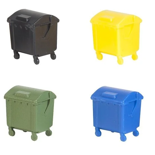Faller 180343 Model Kit, Set of 4 Waste Containers - Faller - Fa... Faller_180343-copy of Faller 180347 Model, City planning set - Faller_180343