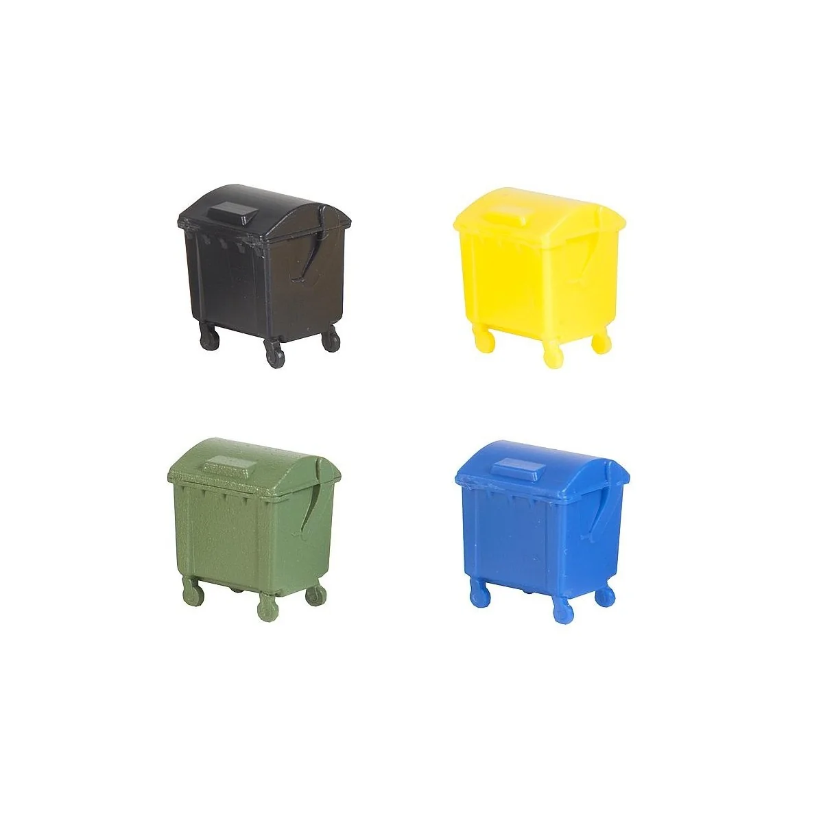 Faller 180343 Maquette, Lot de 4 conteneurs à déchets Faller Faller_180343 - 2