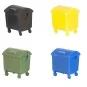 Faller_180343-Faller 180343 Model Kit, Set of 4 Waste Containers