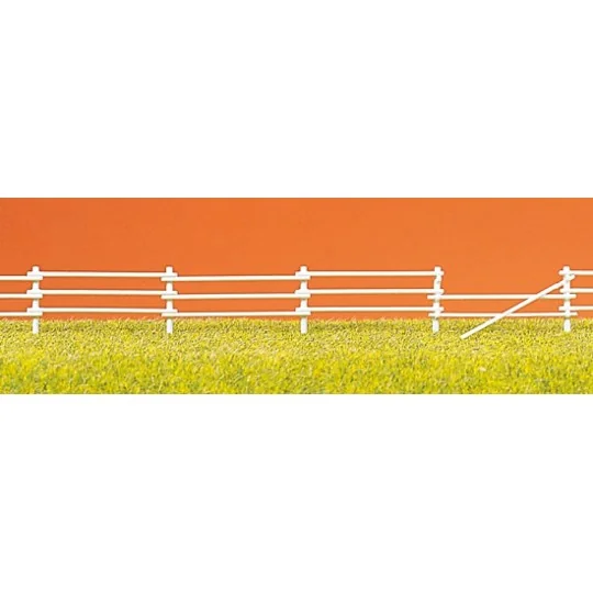 PREISER_17605-Preiser 17605 Enclos avec barrières blanches