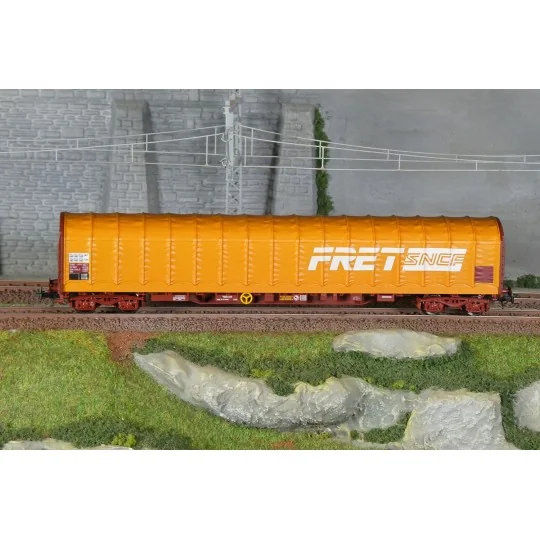 HJ6315-Jouef HJ6315 Rils-type bogie covered wagon, freight, SNCF, orange livery
