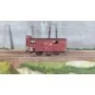 Ree models WB697 PLM 20 T covered wagon, Sideros red, spoked wheels... WB-697-Ree models WB697 PLM 20 T covered wagon, Sideros red, spoked wheels, open doors and guard's cabin
