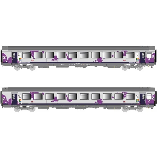 LSM_41212-*LS Models 41212 Set of 2 VTU coaches, B11tu + B11tu, Intercités Région Haute-Normandie, SNCF, log