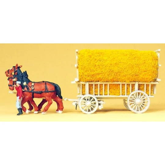 Preiser_30477-Preiser 30477 Hay Wagon
