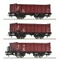 Roco 6600146 Set of 3 tipper wagons, type El-u (Omu), DR Roco_6600146-Roco 6600146 Set of 3 tipper wagons, type El-u (Omu), DR