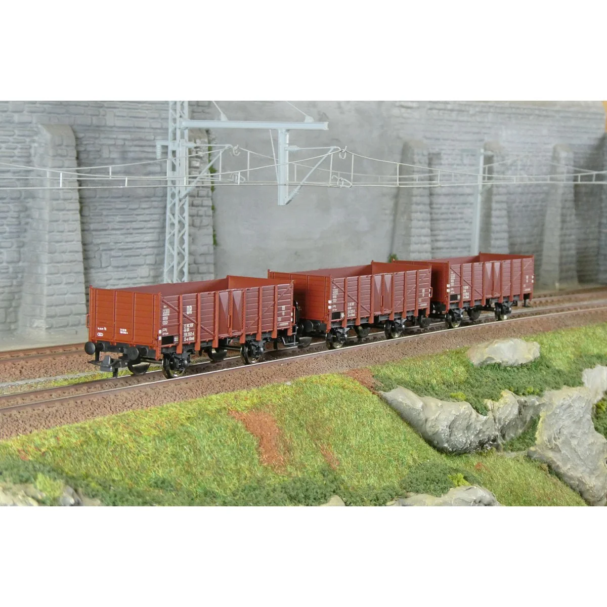 Roco 6600146 Set of 3 tipper wagons, type El-u (Omu), DR - Roco_660...