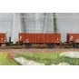 Roco 6600146 Set of 3 tipper wagons, type El-u (Omu), DR Roco_6600146-Roco 6600146 Set of 3 tipper wagons, type El-u (Omu), DR