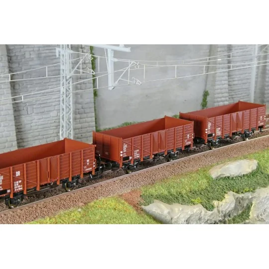 Roco_6600146-Roco 6600146 Set of 3 tipper wagons, type El-u (Omu), DR