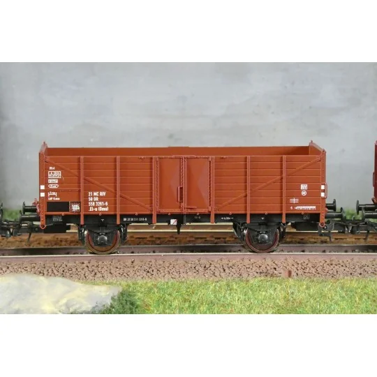 Roco_6600146-Roco 6600146 Set de 3 wagons tombereaux, type El-u (Omu), DR