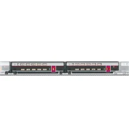 Marklin 43438 Set of 2 additional TGV Euroduplex INOUI carriages, 2...