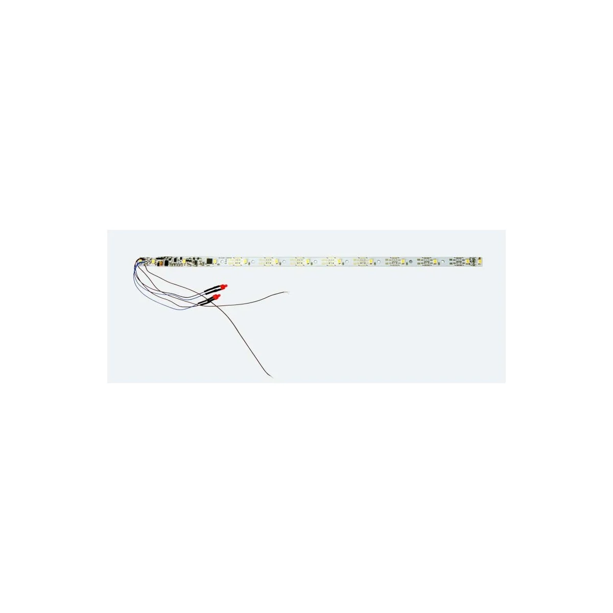 Esu 50719 Platine éclairage wagon, 13 LED Jaune, 264mm, avec feux fin de convoi, avec décodeur Esu Esu_50719 - 1