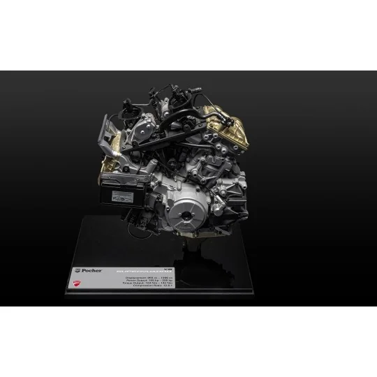 Pocher HKM124 Ducati V2 Superquadro 1/4 Engine HKM124-Pocher HKM124 Ducati V2 Superquadro 1/4 Engine