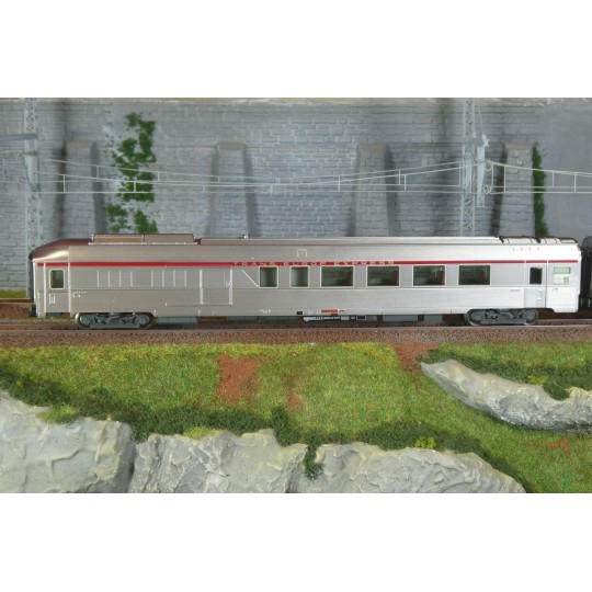 HJ4206HM-Set of 3 TEE "Jules Verne" coaches, SNCF, no. 2/2, illuminated, with sound - Jouef HJ4206HM