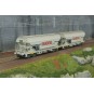 HJ6312-Coffret de 2 wagons trémies céréaliers à 4 essieux, SNCF « SANDERS » - Jouef HJ6312