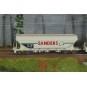 HJ6312-Set of 2 four-axle grain hopper wagons, SNCF "SANDERS" - Jouef HJ6312