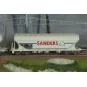 Set of 2 four-axle grain hopper wagons, SNCF "SANDERS" - Jouef HJ6312 HJ6312-Set of 2 four-axle grain hopper wagons, SNCF "SANDERS" - Jouef HJ6312
