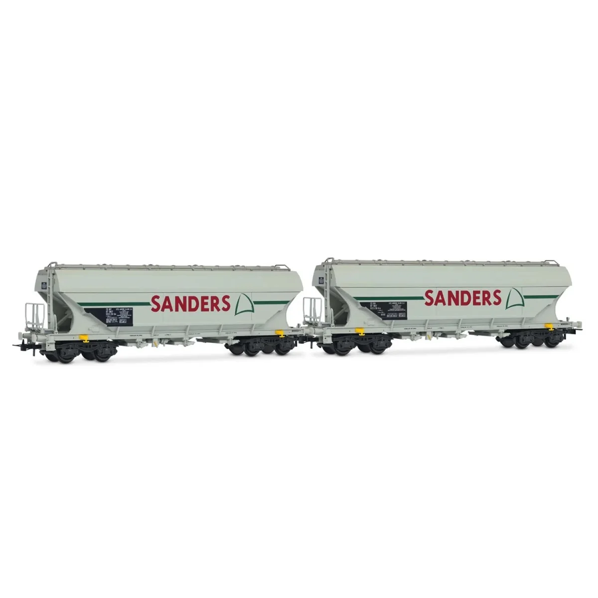 Coffret de 2 wagons trémies céréaliers à 4 essieux, SNCF « SANDERS » - Jouef HJ6312 Jouef HJ6312 - 4