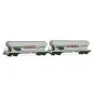 Set of 2 four-axle grain hopper wagons, SNCF "SANDERS" - Jouef HJ6312 HJ6312-Set of 2 four-axle grain hopper wagons, SNCF "SANDERS" - Jouef HJ6312