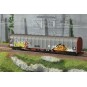 HR6681-SBB 4-axle covered wagon (Rils type) delivered with graffiti - Rivarossi HR6681