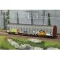 SBB 4-axle covered wagon (Rils type) delivered with graffiti - Riva... HR6681-SBB 4-axle covered wagon (Rils type) delivered with graffiti - Rivarossi HR6681