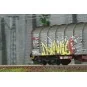 SBB 4-axle covered wagon (Rils type) delivered with graffiti - Riva... HR6681-SBB 4-axle covered wagon (Rils type) delivered with graffiti - Rivarossi HR6681
