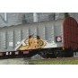 HR6681-SBB 4-axle covered wagon (Rils type) delivered with graffiti - Rivarossi HR6681