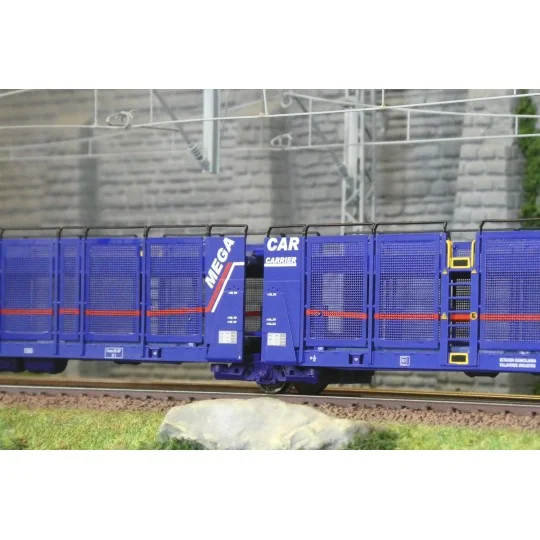 Laeks car carrier wagon “Mega Car Carrier” TRANSFESA / Hispanauto –... HR6684-Laeks car carrier wagon “Mega Car Carrier” TRANSFESA / Hispanauto – Rivarossi HR6684