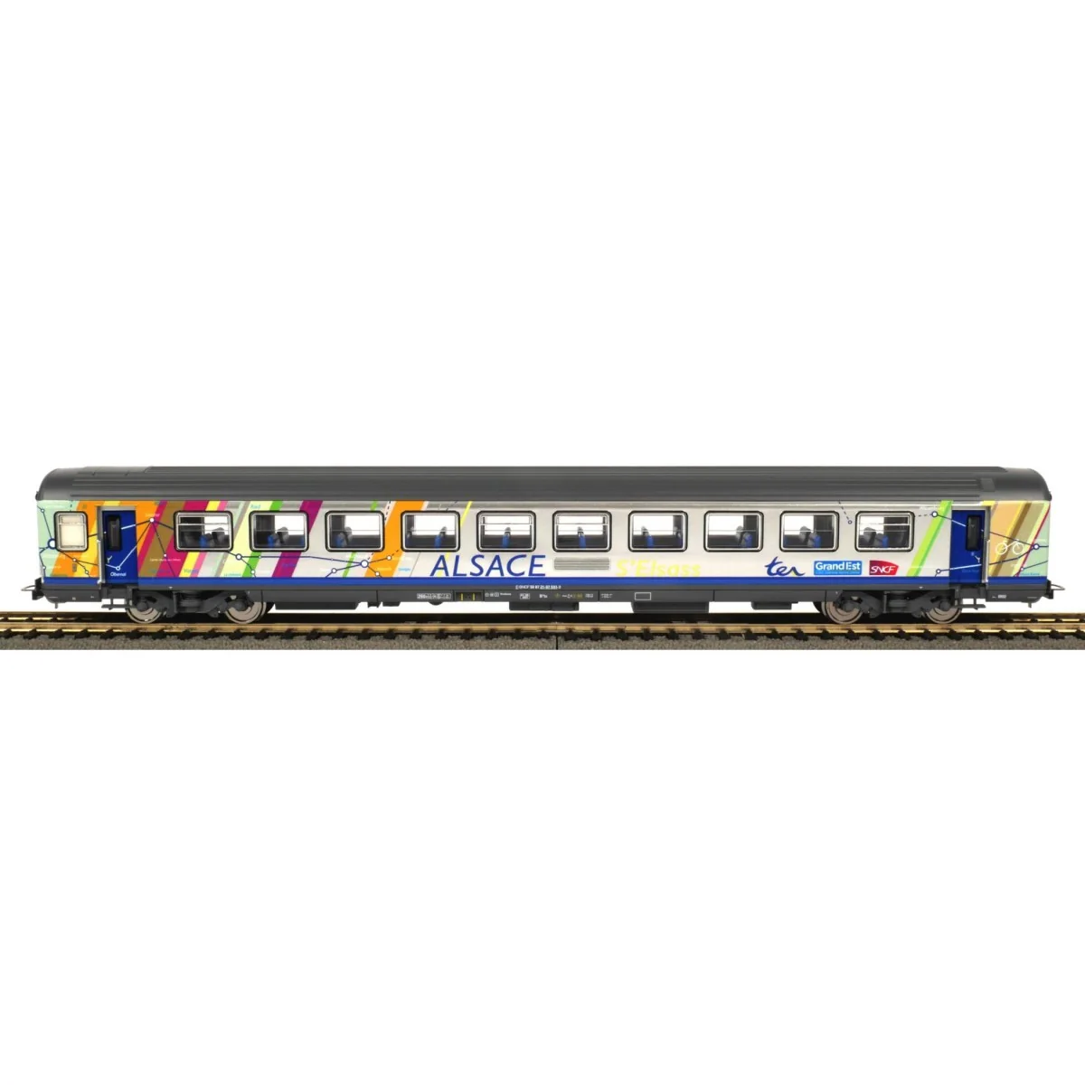 Piko 97143 Set of 2 Corail Alsace passenger cars, A10tu / B11tu, Ca...