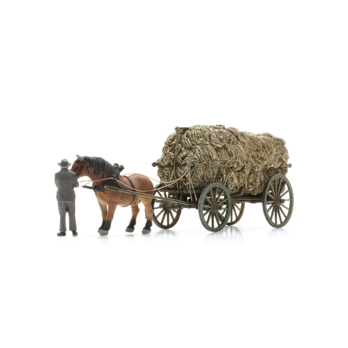 Artitec 387.619 Hay wagon with horse + figurine - Arti_387.619