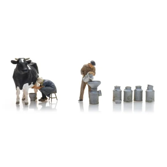 Artitec 5870023 Personnages, Agriculteurs laitiers avec vache et pots de lait Artitec Arti_5870023 - 1 Arti_5870023-Artitec 5870023 Personnages, Agriculteurs laitiers avec vache et pots de lait