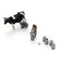 Arti_5870023-Artitec 5870023 Figures, Dairy Farmers with Cow and Milk Cans