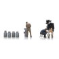 Arti_5870023-Artitec 5870023 Figures, Dairy Farmers with Cow and Milk Cans