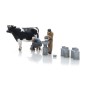 Arti_5870023-Artitec 5870023 Figures, Dairy Farmers with Cow and Milk Cans