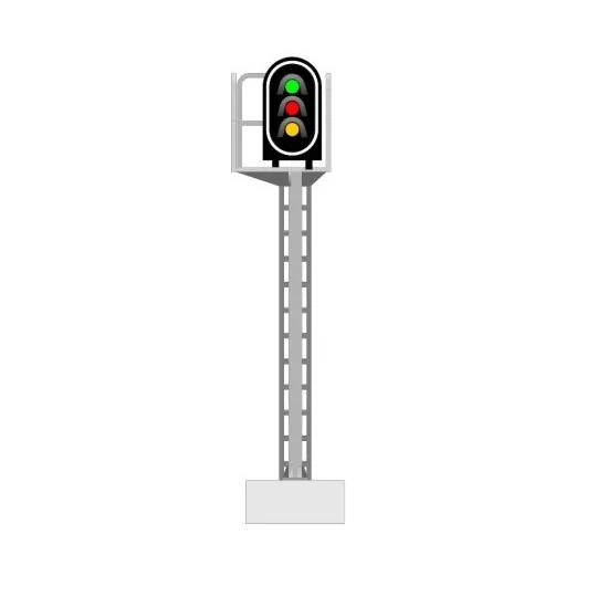 SNCF signal type A, 3 lights (green/yellow/red), MAFEN 913203 MAFEN_913203-SNCF signal type A, 3 lights (green/yellow/red), MAFEN 913203
