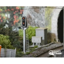 Signal SNCF type C, 5 feux (rouge/vert/rouge/jaune/blanc), MAFEN 91...