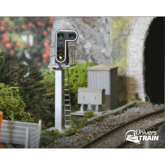 MAFEN_913208-SNCF signal type E, 5 lights (double yellow/green/red/yellow), MAFEN 913208