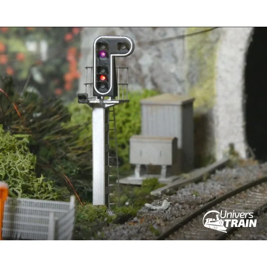 SNCF signal type E, 7 lights (double yellow/violet/green/red/yellow... MAFEN_913210-SNCF signal type E, 7 lights (double yellow/violet/green/red/yellow/eyelet), MAFEN 913210