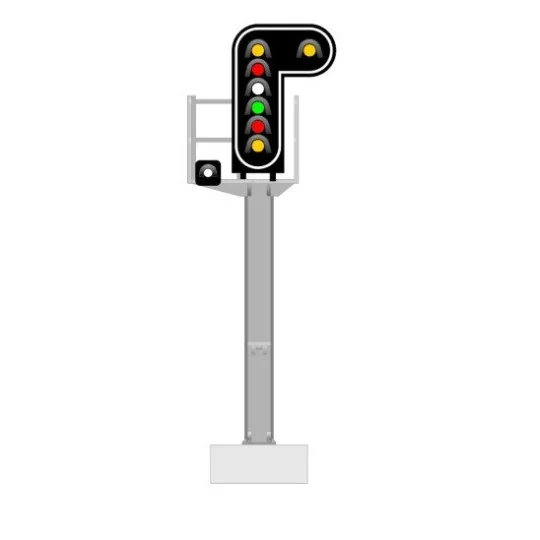 Signal SNCF type F, 8 feux (double jaune/rouge/blanc/vert/rouge/jaune/œilleton), MAFEN 913211 MAFEN MAFEN_913211 - 6 MAFEN_913211-Signal SNCF type F, 8 feux (double jaune/rouge/blanc/vert/rouge/jaune/œilleton), MAFEN 913211
