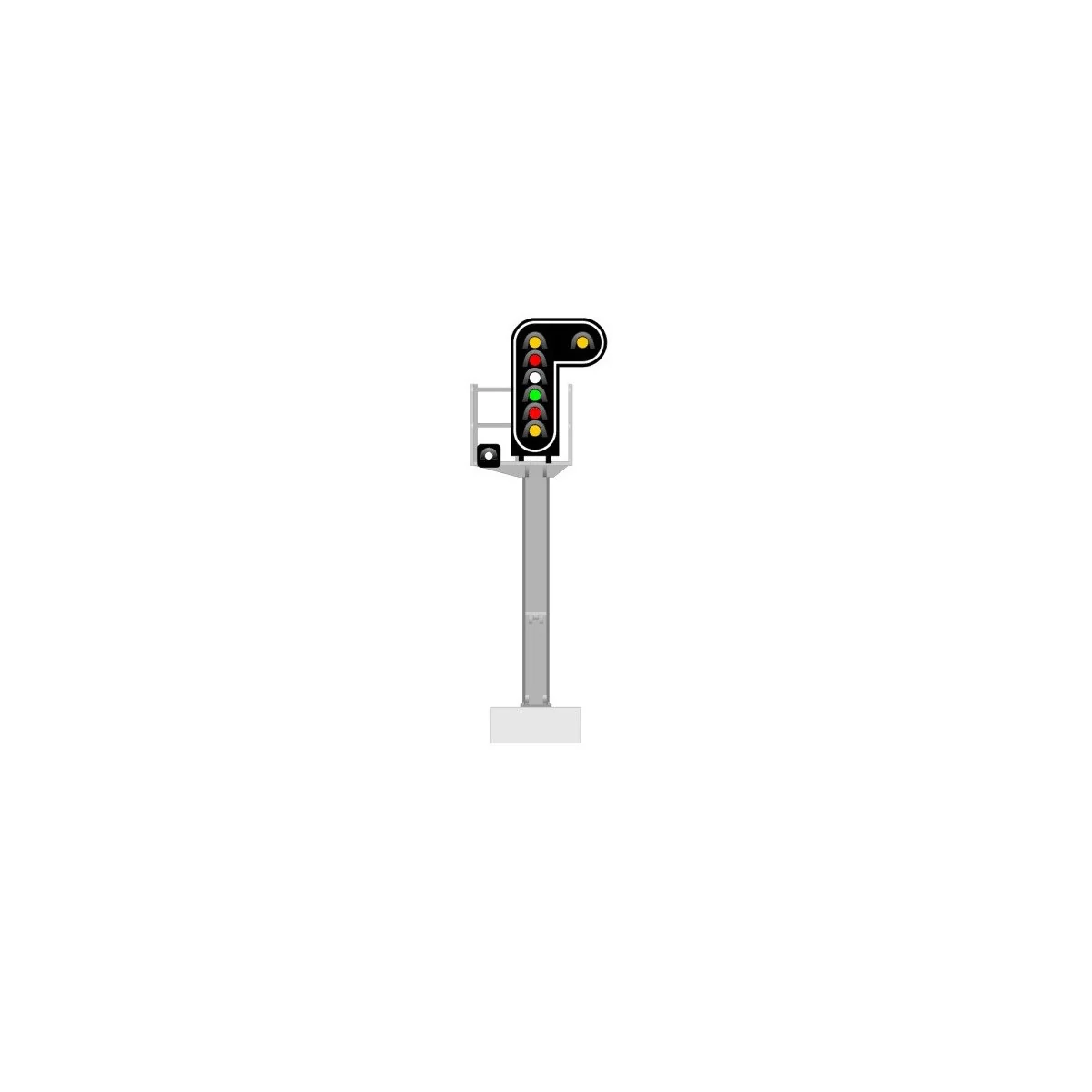 Signal SNCF type F, 8 feux (double jaune/rouge/blanc/vert/rouge/jaune/œilleton), MAFEN 913211 MAFEN MAFEN_913211 - 6 Signal SNCF type F, 8 feux (double jaune/rouge/blanc/vert/rouge/jaune/œilleton), MAFEN 913211 MAFEN MAFEN_913211 - 6