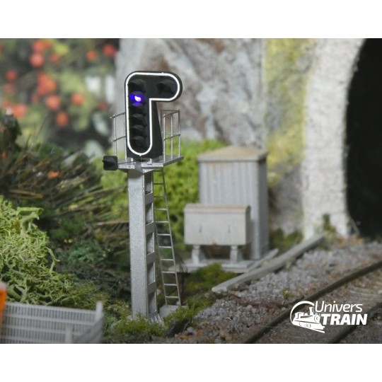 MAFEN_913212-SNCF signal type F, 8 LEDs (double yellow/violet/white/green/red/yellow/eyelet), MAFEN 913212