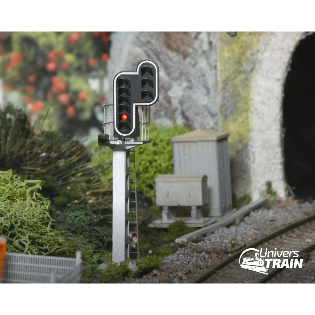 SNCF signal type H, 10 lights (double yellow/red/white/green/red/ye...