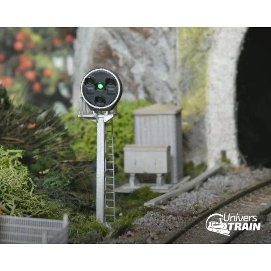 MAFEN_913221-SNCF Disc Signal, 4 lights (green/3 yellow), MAFEN 913221