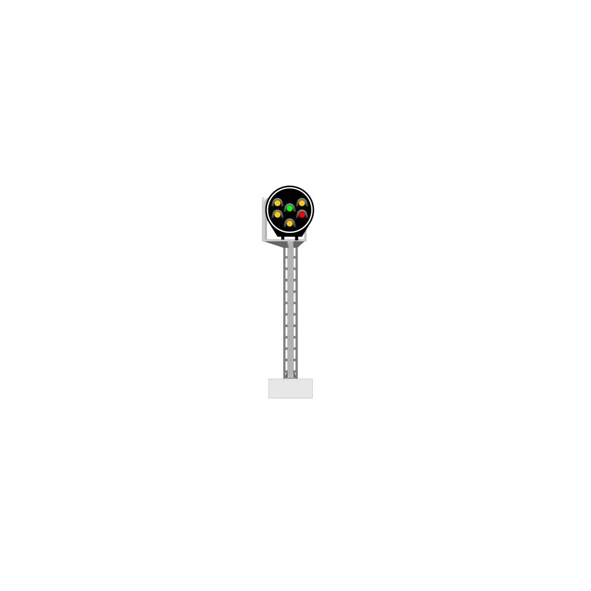 SNCF Disc Signal, 6 lights (4 yellow/green/red), MAFEN 913222 - MAF...