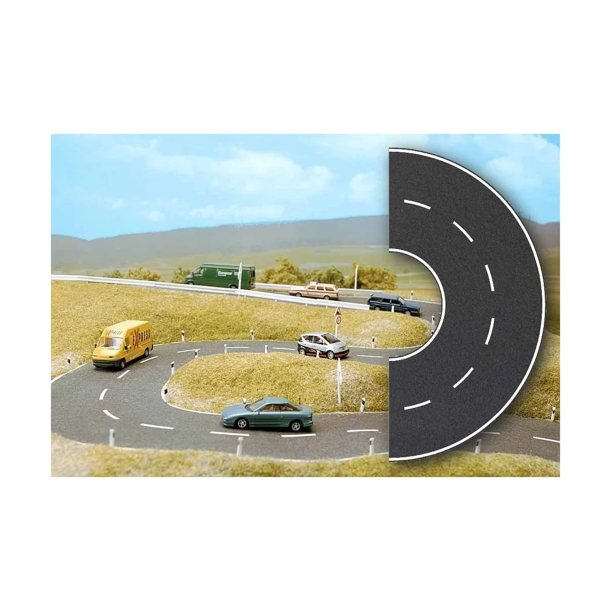 Busch 7098 Asphalt road, curve - Busch - Busch_7098 Busch 7098 Asphalt road, curve - Busch - Busch_7098