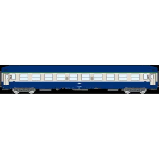 VB-511-UIC sleeper car B9c9x, high roof, blue livery, SNCF, framed logo - Ree Modeles VB511