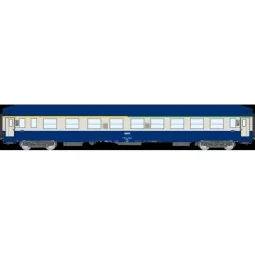 Voiture UIC couchette A4c4B5c5, toit haut, livrée bleue, SNCF, logo encadré - Ree Modeles VB512 Ree Modeles VB-512 - 1