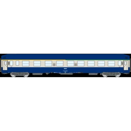 VB-512-UIC sleeper car A4c4B5c5, high roof, blue livery, SNCF, framed logo - Ree Modeles VB512