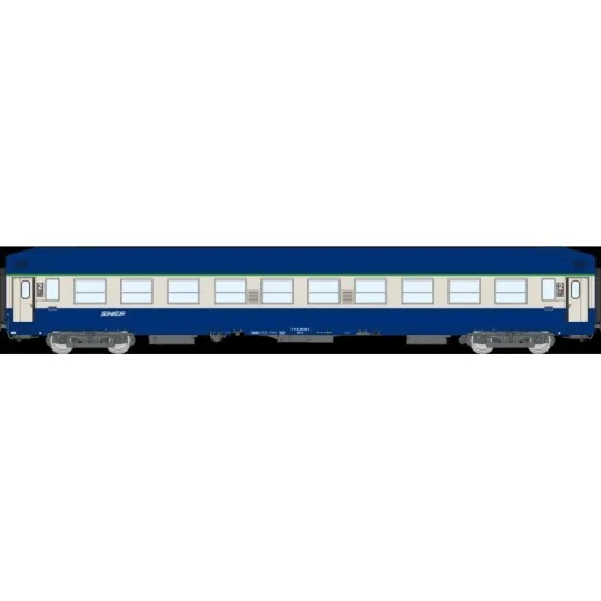 VB-513-UIC sleeper car B9c9x, high roof, blue livery, SNCF, Nouille logo - Ree Modeles VB513