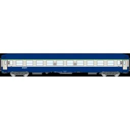 Set of 2 UIC sleeping cars B9c9x / A4c4B5c5, high blue roof, SNCF, ...