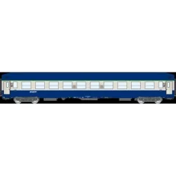 Voiture UIC couchette B9c9x, toit haut, livrée bleue, SNCF, logo Nouille - Ree Modeles VB515 Ree Modeles VB-515 - 1
